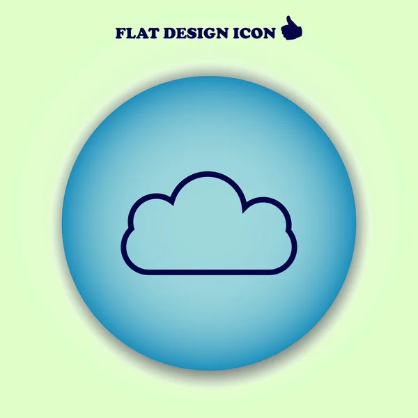 Cloud Icon. web design — Stock Vector