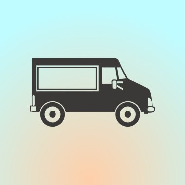 Araba simgesi. Web tasarım stili