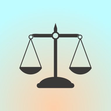Ölçek simge vektör. Web tasarım stili
