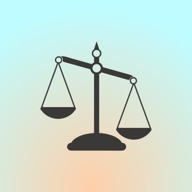 Ölçek simge vektör. Web tasarım stili