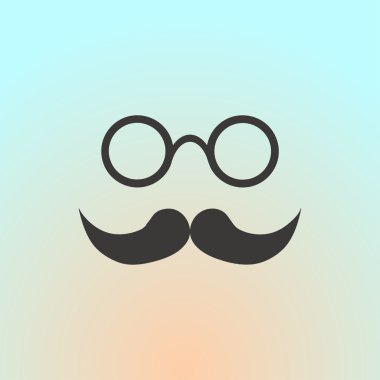 Siyah gözlükleri izole. Web tasarım stili