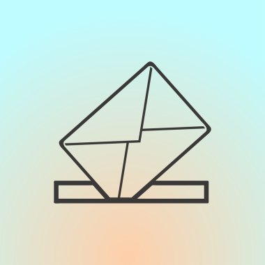 Vektör posta kutsal kişilerin resmi. Web tasarım stili