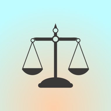 Ölçek simge vektör. Web tasarım stili