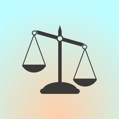 Ölçek simge vektör. Web tasarım stili