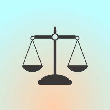Ölçek simge vektör. Web tasarım stili