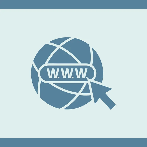 Icona del sito web, illustrazione vettoriale — Vettoriale Stock