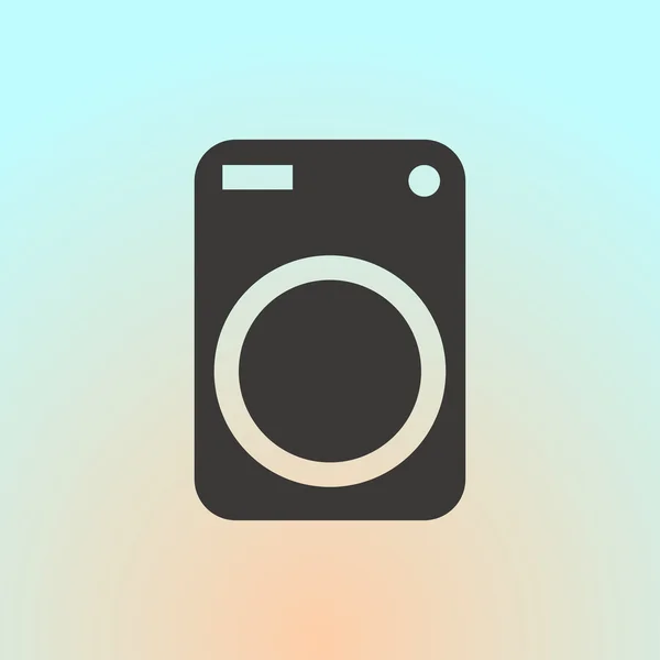 Ícone da máquina de lavar. web design — Vetor de Stock
