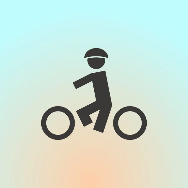 Ícone de bicicleta. estilo web design — Vetor de Stock