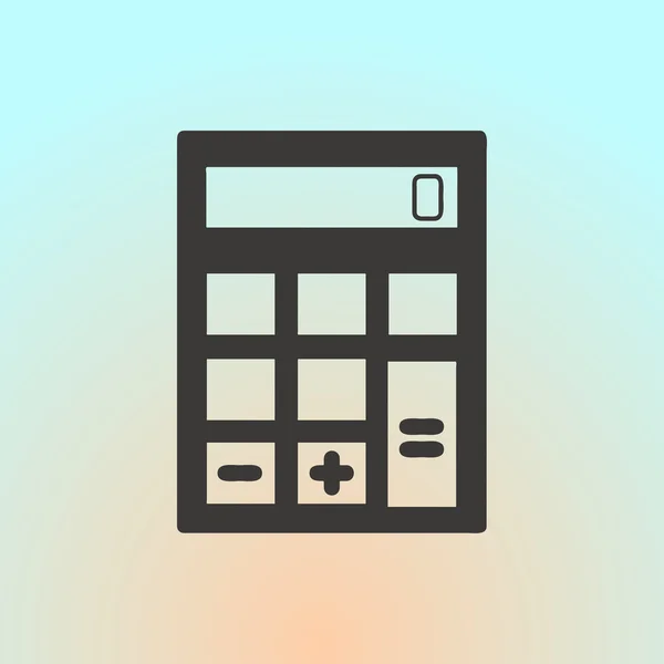 Ícone de calculadora vetorial. estilo web design —  Vetores de Stock