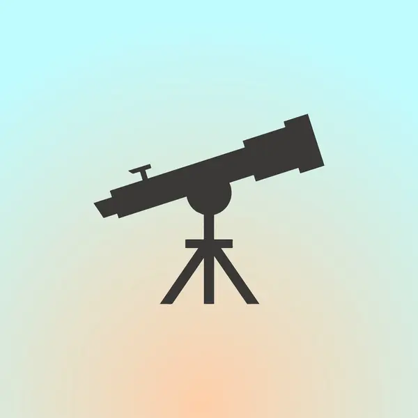 望远镜图标。web 设计风格 — 图库矢量图片