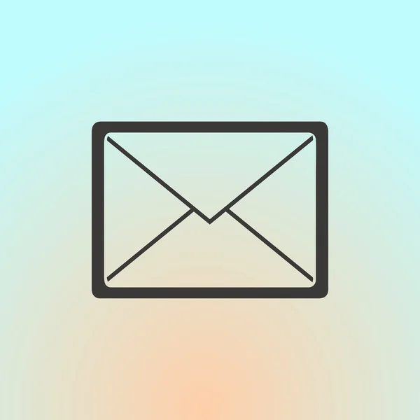 Ícone de correio vetorial. estilo web design — Vetor de Stock