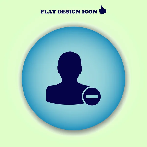 Icono de hombre. diseño web — Vector de stock