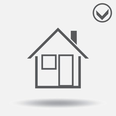 Ev simgesini. Web tasarım stili