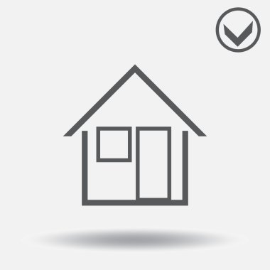 Ev simgesini. Web tasarım stili