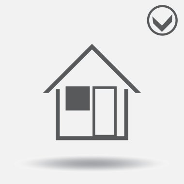 Ev simgesini. Web tasarım stili