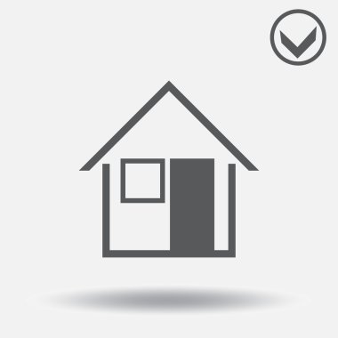 Ev simgesini. Web tasarım stili