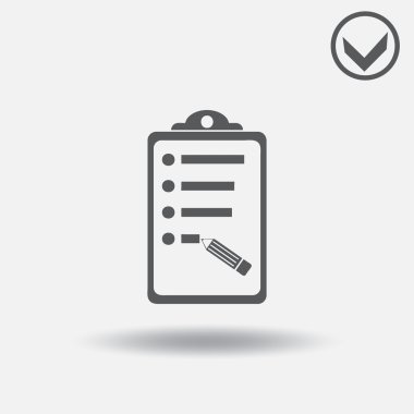 klibi kurulu simgesi. Web tasarım stili