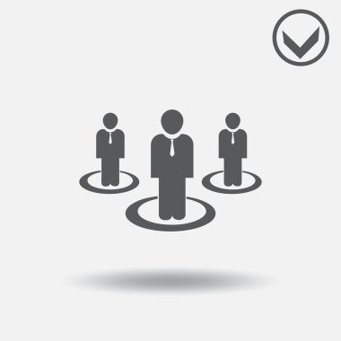 Adam simge vektör çizim. Web tasarım stili