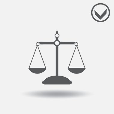 Ölçek simge vektör. Web tasarım stili