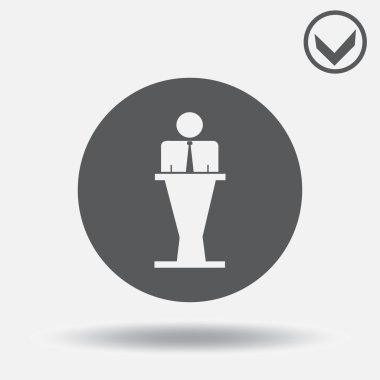 Adam simge vektör çizim. Web tasarım stili