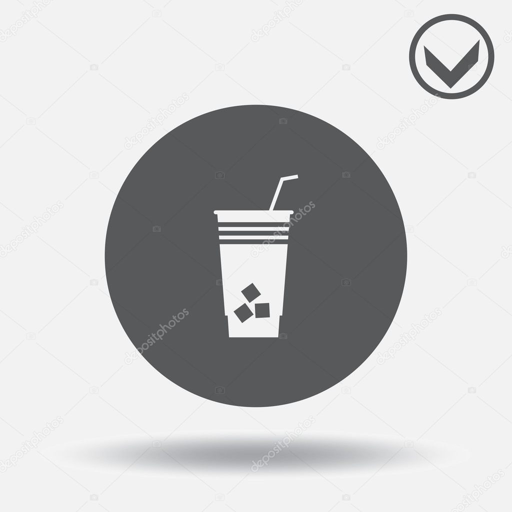 Drinks and beverages icon. web design style