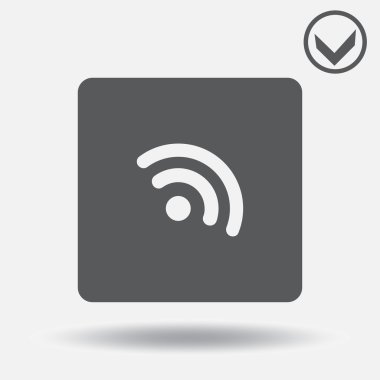 RSS simgesi. Web tasarım stili