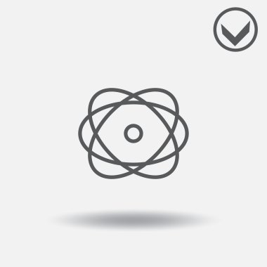 Atom simgesi. Web tasarım stili