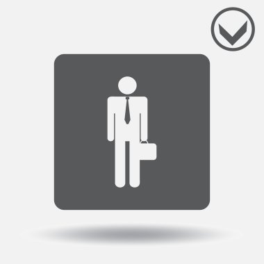 Adam simge vektör çizim. Web tasarım stili