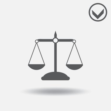 Ölçek simge vektör. Web tasarım stili