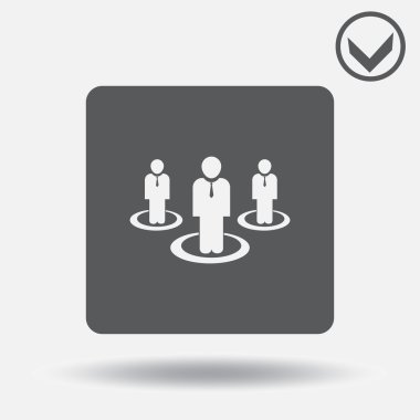 Adam simge vektör çizim. Web tasarım stili