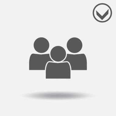 Adam simge vektör çizim. Web tasarım stili