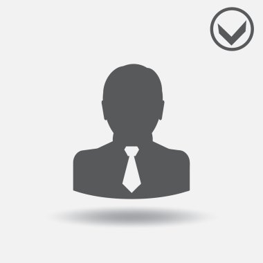 Adam simge vektör çizim. Web tasarım stili