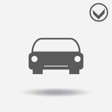 Vektör araba simgesi. Web tasarım stili