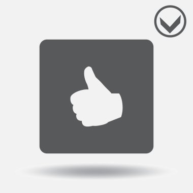 Gölge simgesiyle Yaşasın. Web tasarım stili