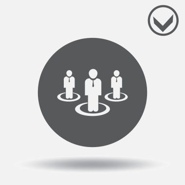 Adam simge vektör çizim. Web tasarım stili