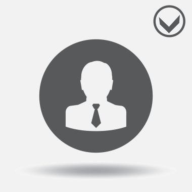 Adam simge vektör çizim. Web tasarım stili