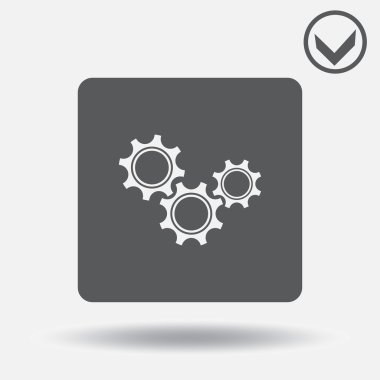 Gears'ın simgesi. Web tasarım stili