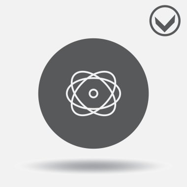 Atom simgesi. Web tasarım stili