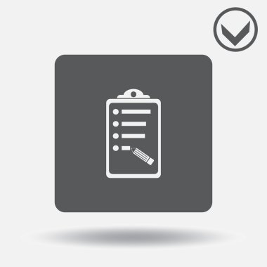 klibi kurulu simgesi. Web tasarım stili