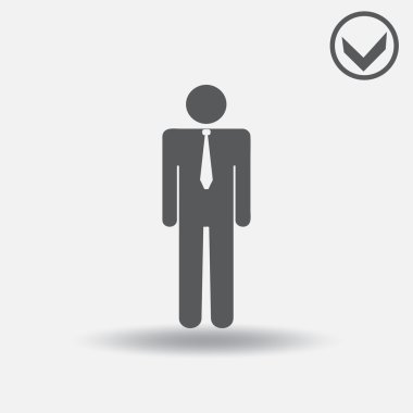 Adam simge vektör çizim. Web tasarım stili