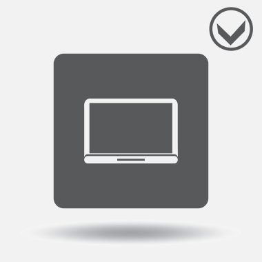 Dizüstü simge tasarlamak. Web tasarım stili