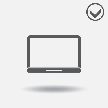 Dizüstü simge tasarlamak. Web tasarım stili