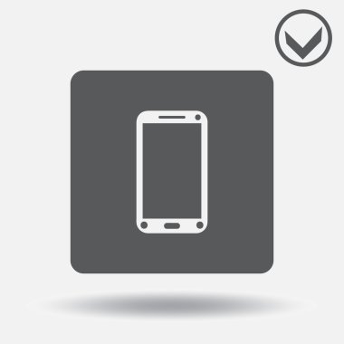 Hareket eden telefon. Web tasarım stili