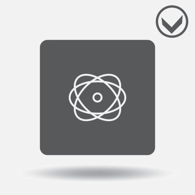 Atom simgesi. Web tasarım stili