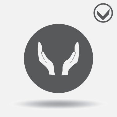 Vektör koruma simgesi eller. Web tasarım stili