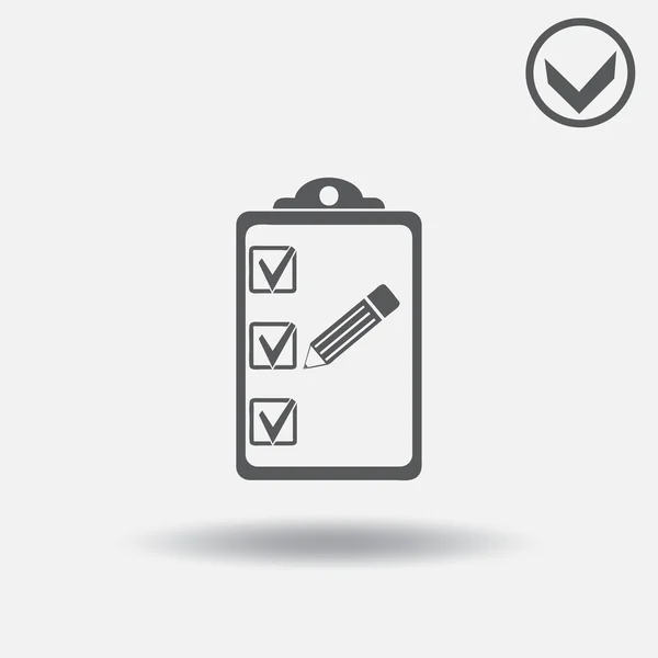 Icono de clip board. estilo de diseño web — Vector de stock