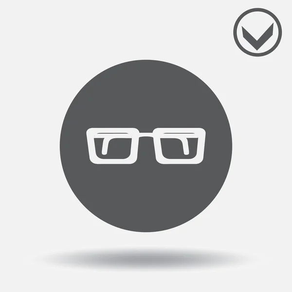 Gafas de Ojo Negro Aisladas. estilo de diseño web — Vector de stock