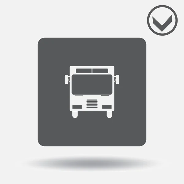 Вектор значка автобуса. стиль веб-дизайна — стоковый вектор