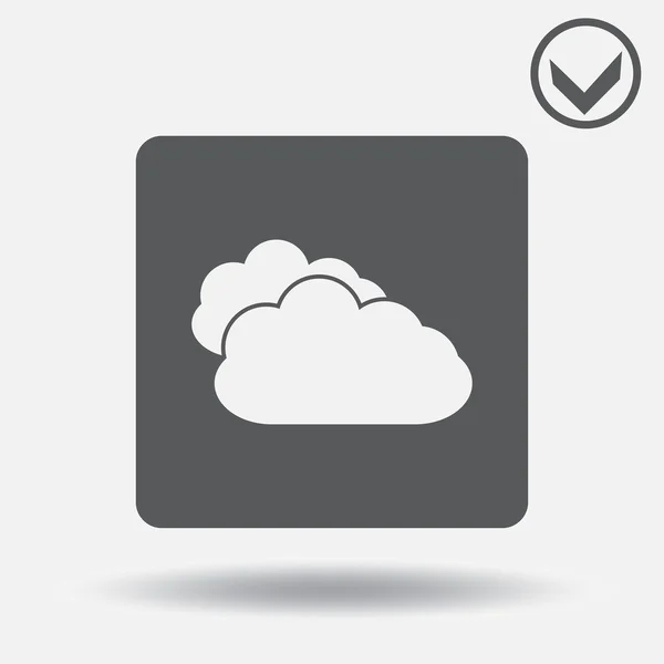 Ícone da nuvem. estilo web design — Vetor de Stock
