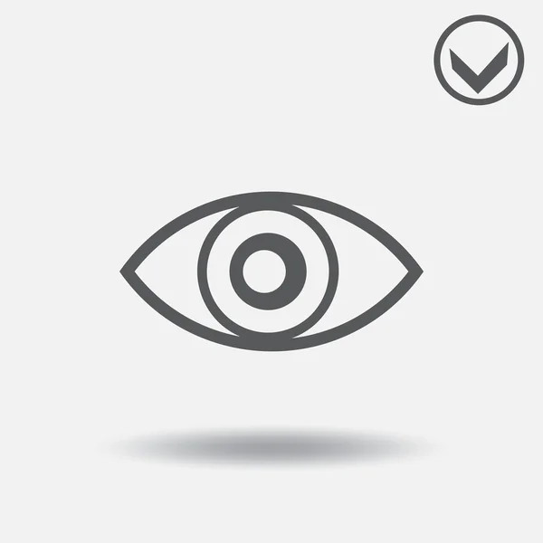 Vetor de ícone ocular. estilo web design —  Vetores de Stock